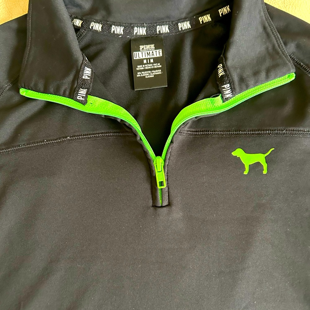 PINK 1/4 zip pullover